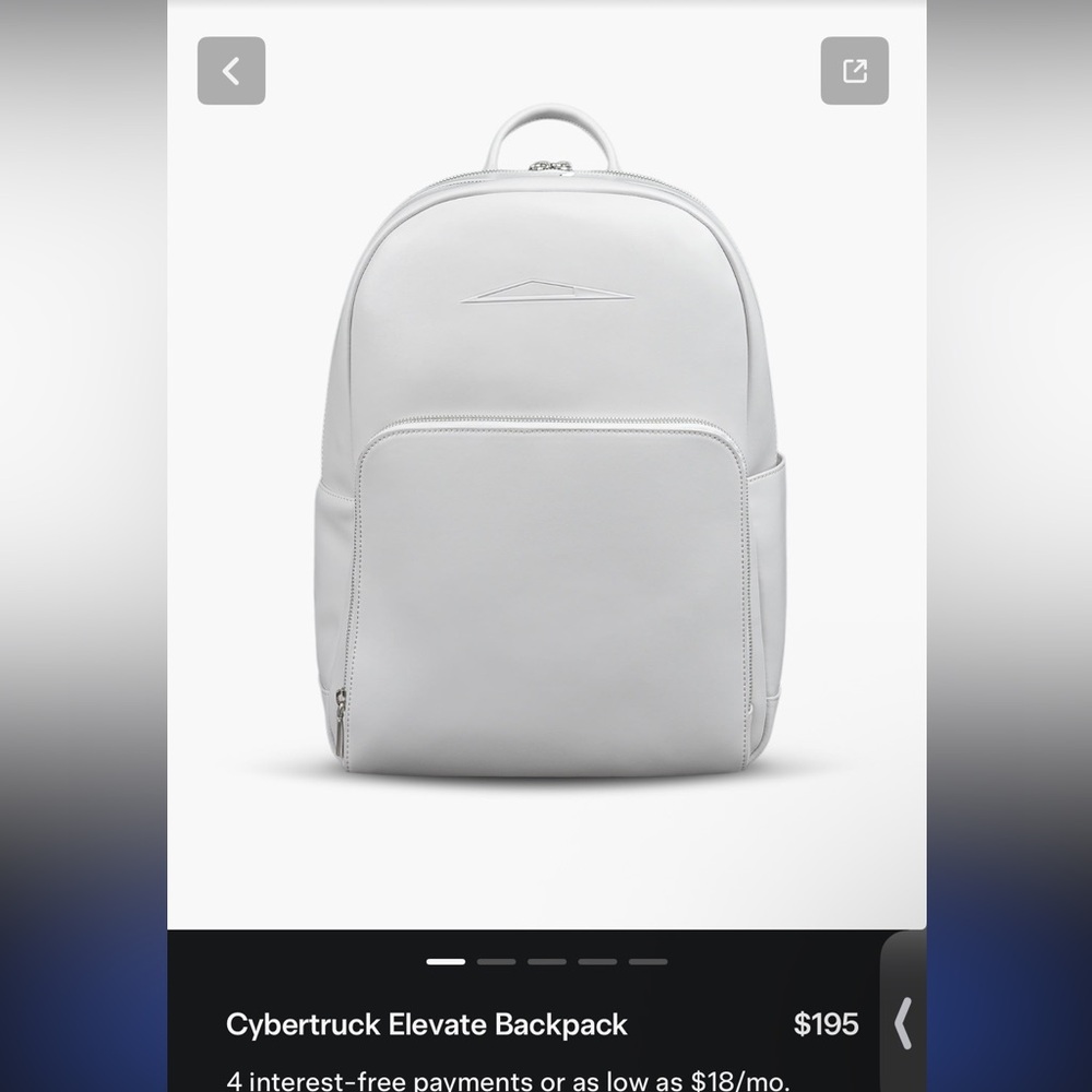 Tesla Cybertruck Elevate Backpack w box - Picture 4 of 5